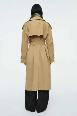 COS LAYERED DOUBLE-BREASTED TRENCH COAT-Women Coats & Jackets