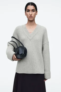 COS LAYERED V-NECK MERINO WOOL JUMPER-Women Tops | Sweaters & Cardigans