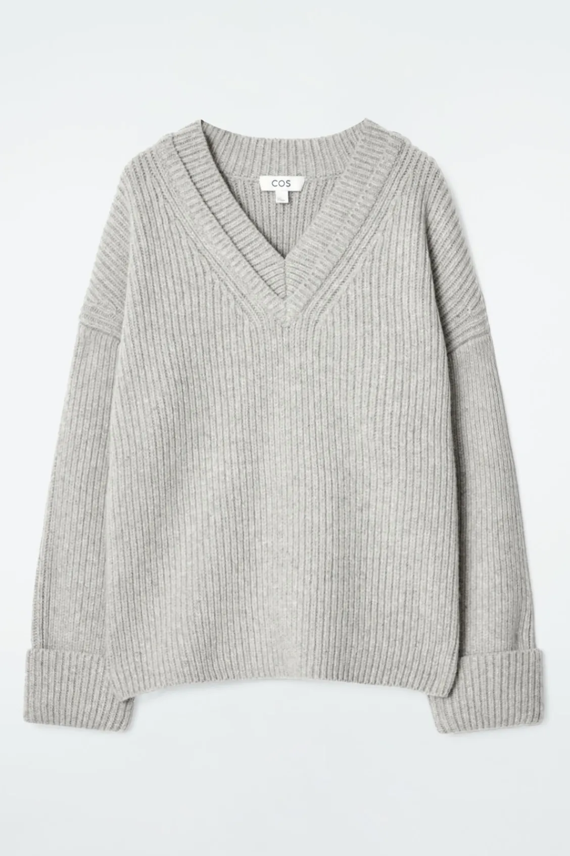 COS LAYERED V-NECK MERINO WOOL JUMPER-Women Tops | Sweaters & Cardigans