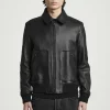 COS LEATHER BOMBER JACKET- Coats & Jackets