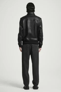 COS LEATHER BOMBER JACKET- Coats & Jackets