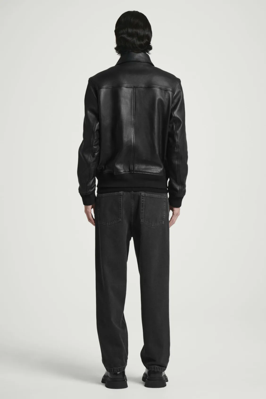 COS LEATHER BOMBER JACKET- Coats & Jackets