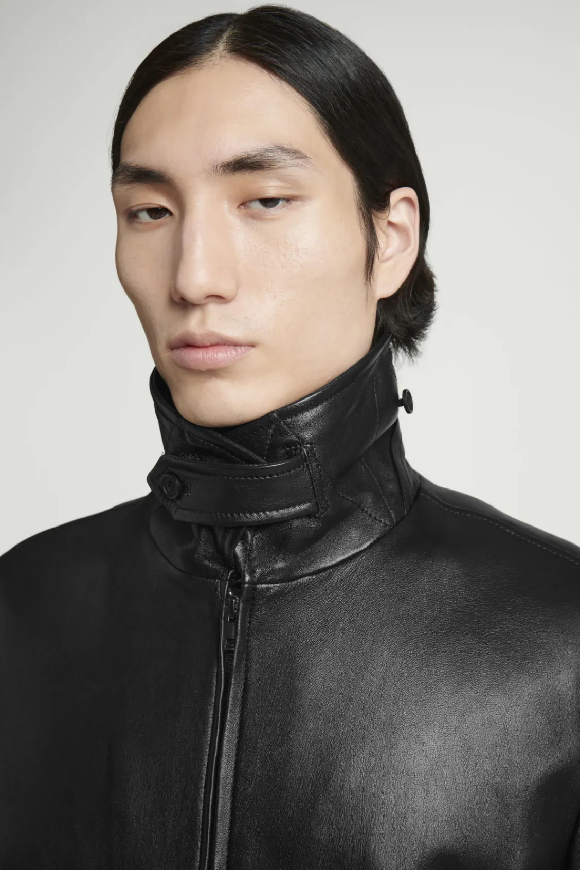 COS LEATHER BOMBER JACKET- Coats & Jackets