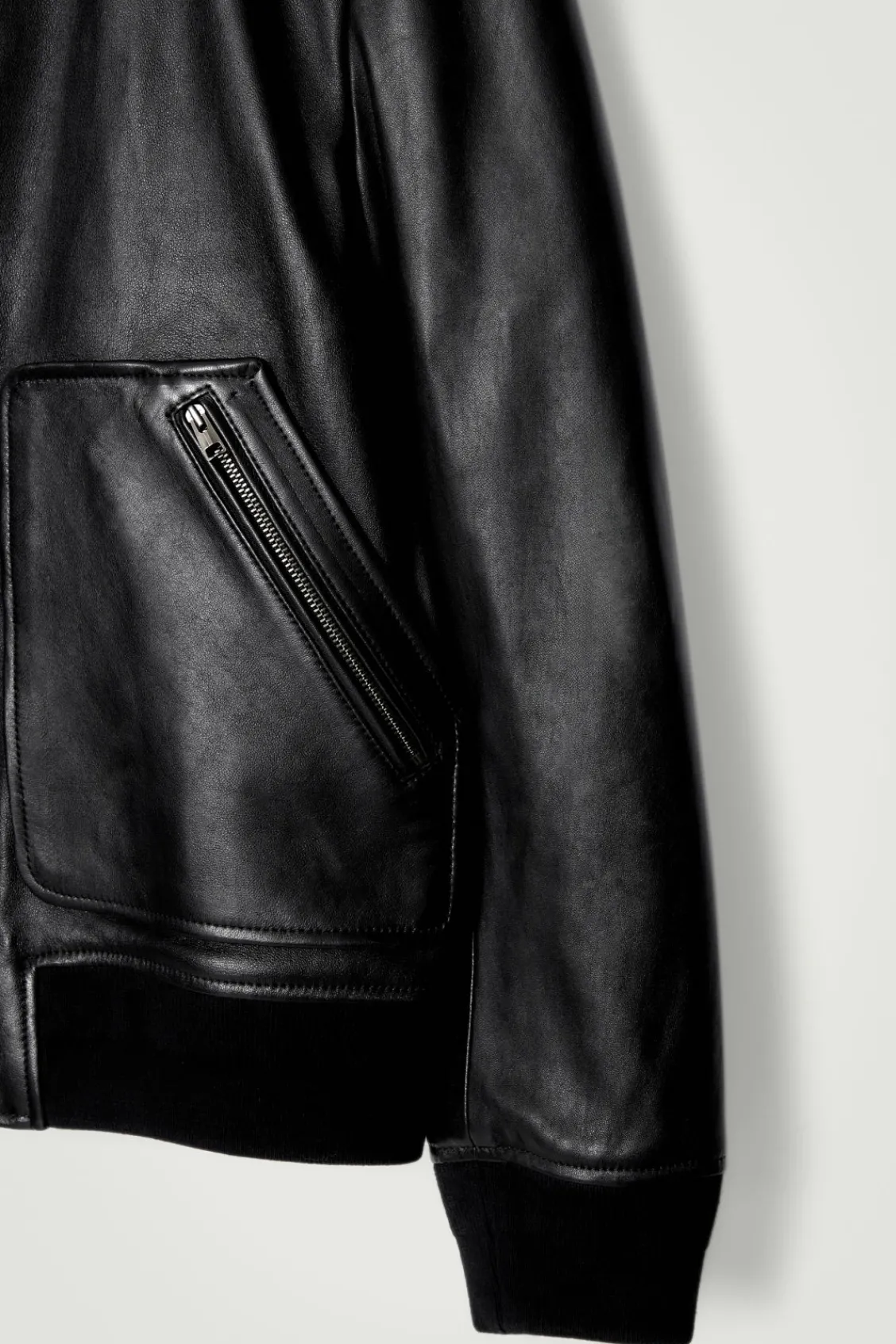 COS LEATHER BOMBER JACKET- Coats & Jackets