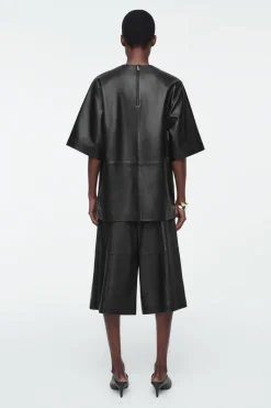 COS LEATHER CULOTTES-Women Pants