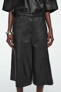 COS LEATHER CULOTTES-Women Pants
