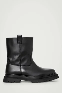 COS LEATHER MOTO BOOTS- Shoes