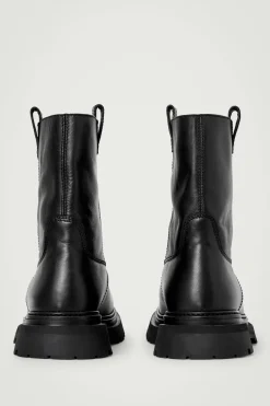 COS LEATHER MOTO BOOTS- Shoes