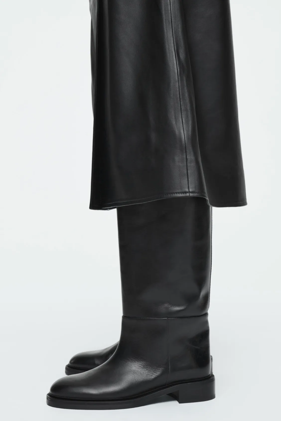 COS LEATHER RIDING BOOTS-Women Shoes