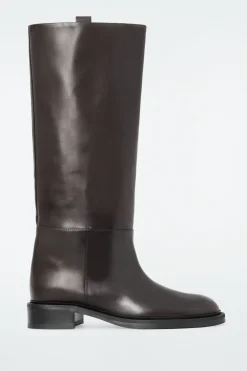 COS LEATHER RIDING BOOTS-Women Shoes