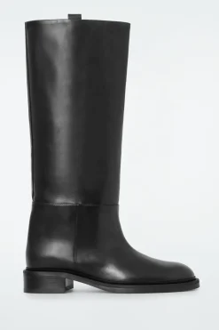 COS LEATHER RIDING BOOTS-Women Shoes