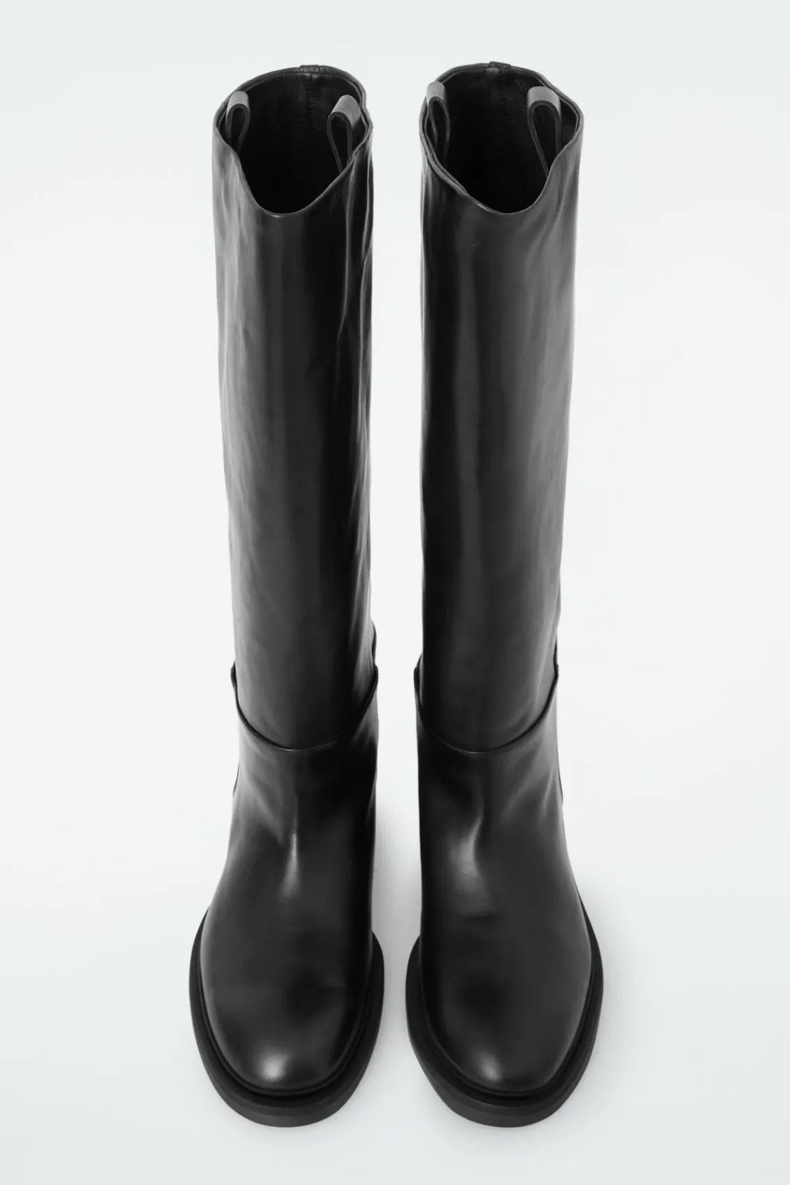 COS LEATHER RIDING BOOTS-Women Shoes