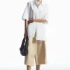COS LEATHER SLINGBACK BLOCK-HEEL SANDALS-Women Shoes