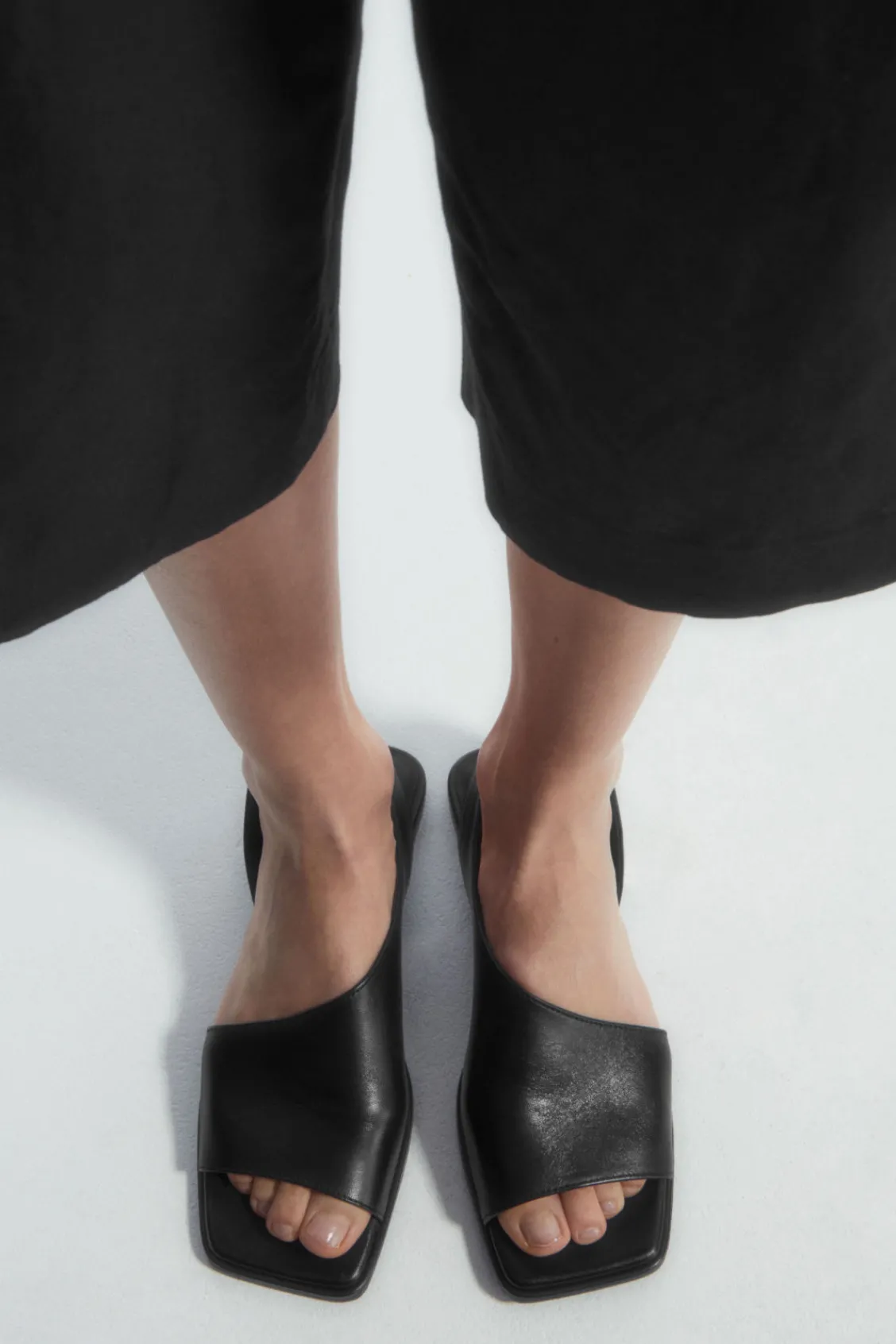 COS LEATHER SLINGBACK SANDALS-Women Shoes