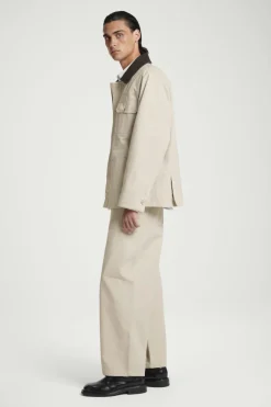 COS LEATHER-COLLAR FIELD JACKET- Coats & Jackets