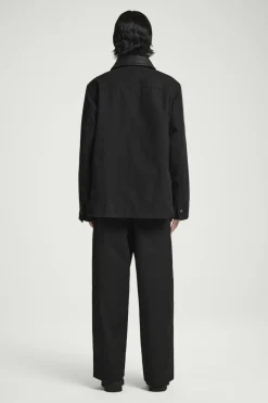 COS LEATHER-COLLAR FIELD JACKET- Coats & Jackets