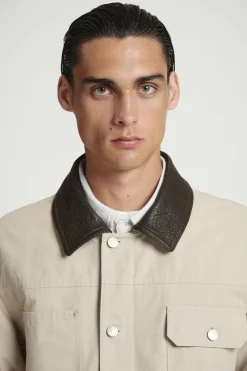 COS LEATHER-COLLAR FIELD JACKET- Coats & Jackets