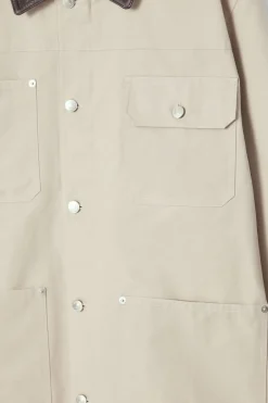 COS LEATHER-COLLAR FIELD JACKET- Coats & Jackets