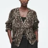 COS -PRINT MOHAIR-BLEND CARDIGAN-Women Sweaters & Cardigans