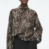 COS -PRINT MOHAIR-BLEND SWEATER-Women Sweaters & Cardigans