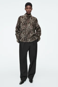 COS -PRINT MOHAIR-BLEND SWEATER-Women Sweaters & Cardigans