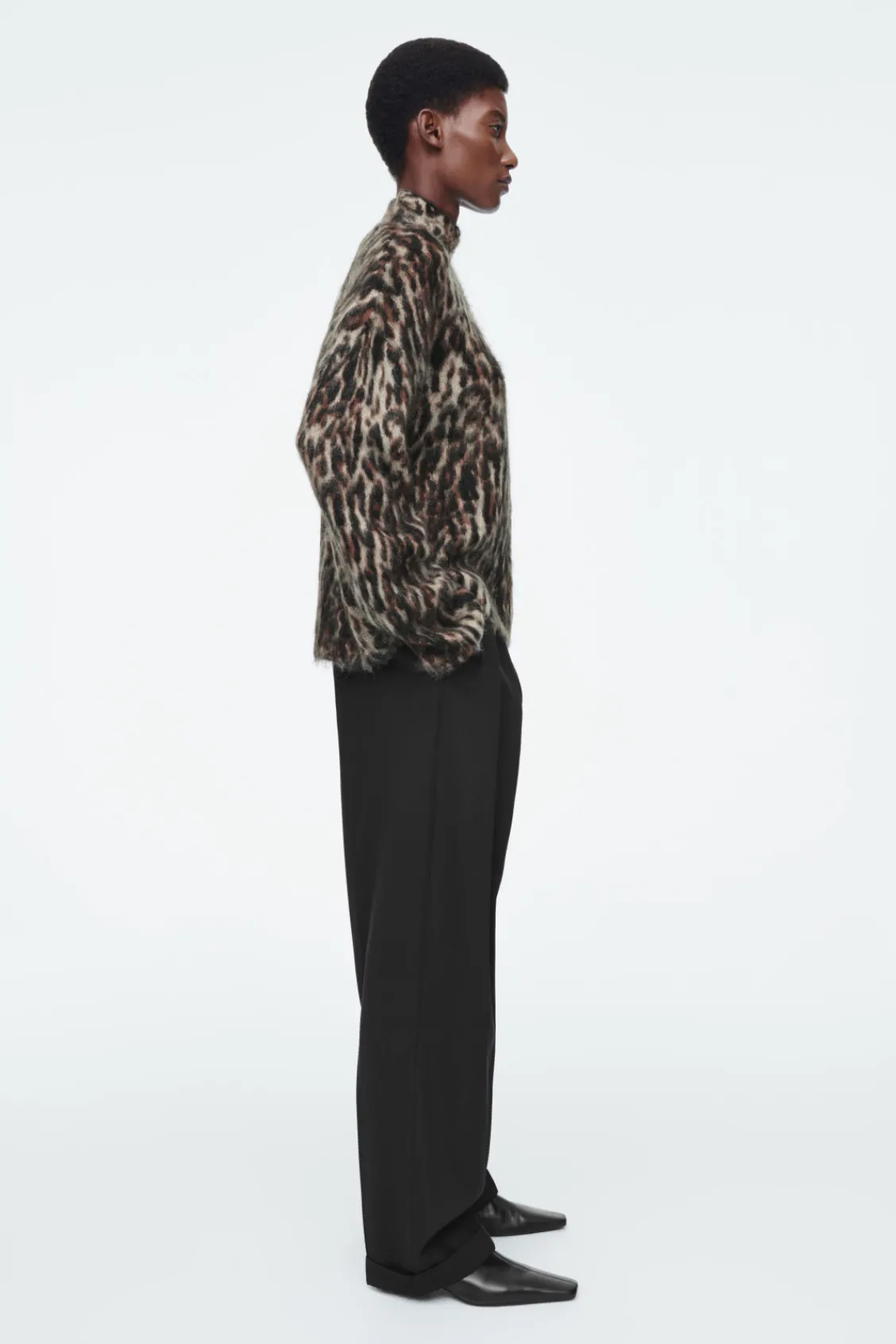 COS -PRINT MOHAIR-BLEND SWEATER-Women Sweaters & Cardigans