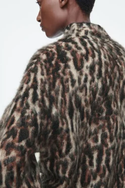 COS -PRINT MOHAIR-BLEND SWEATER-Women Sweaters & Cardigans