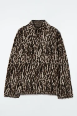 COS -PRINT MOHAIR-BLEND SWEATER-Women Sweaters & Cardigans
