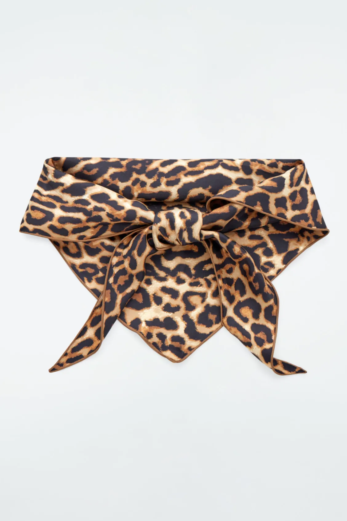 COS -PRINT SILK TRIANGLE SCARF-Women Hats & Scarves