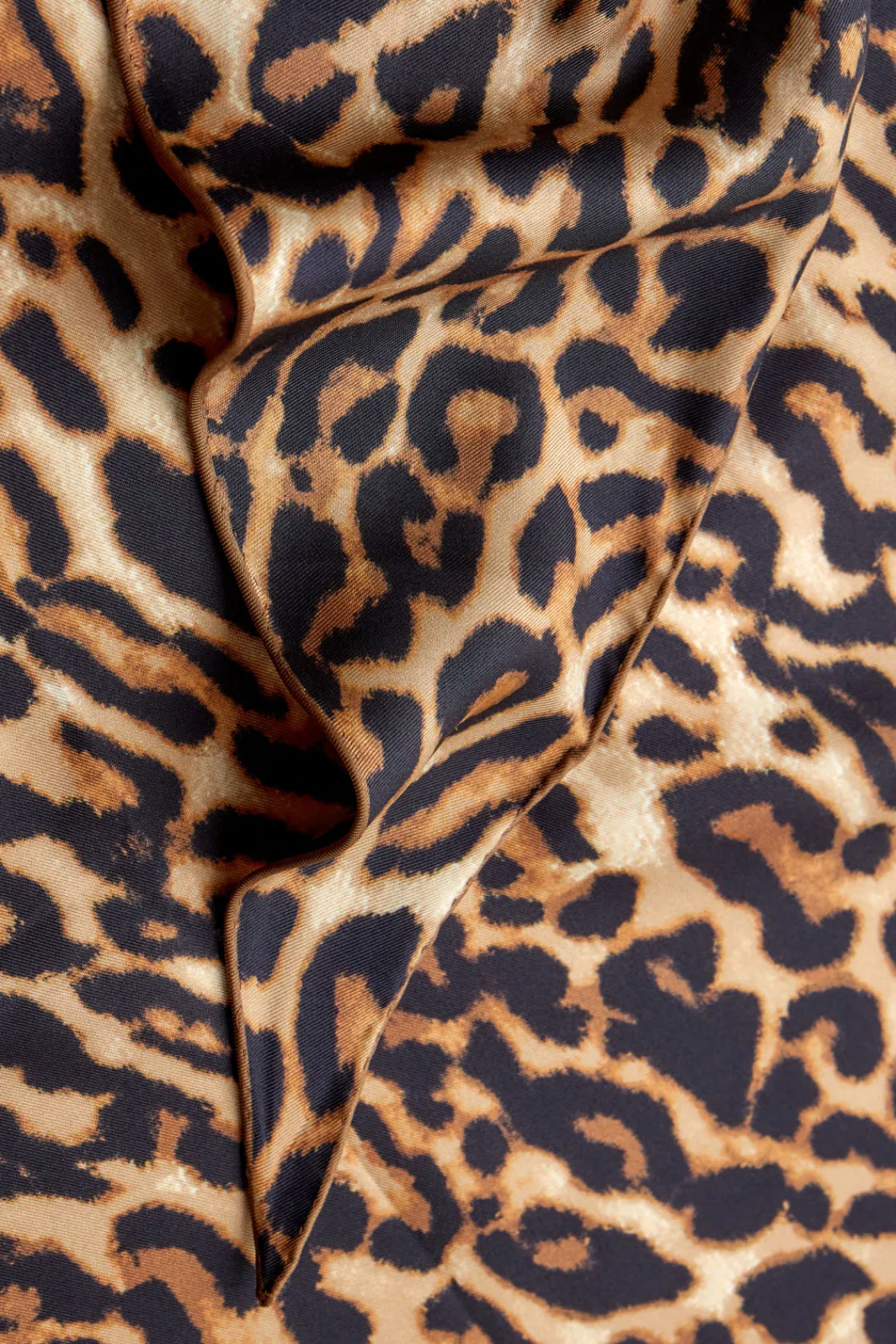 COS -PRINT SILK TRIANGLE SCARF-Women Hats & Scarves