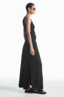 COS LINEN A-LINE MAXI SKIRT-Women Skirts