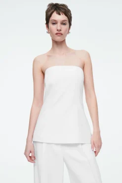 COS LINEN BUSTIER TOP-Women Tops