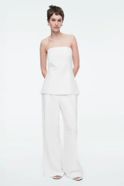 COS LINEN BUSTIER TOP-Women Tops