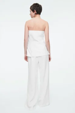 COS LINEN BUSTIER TOP-Women Tops
