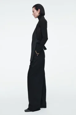 COS LONGLINE BACKLESS WOOL VEST-Women Capes & Hybrids | Tops
