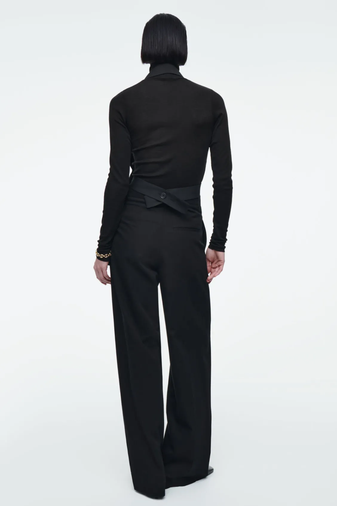 COS LONGLINE BACKLESS WOOL VEST-Women Capes & Hybrids | Tops