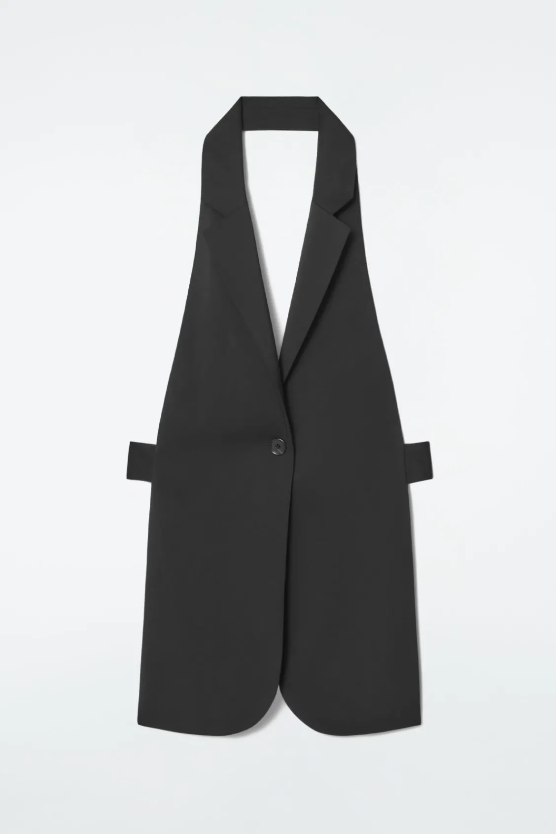 COS LONGLINE BACKLESS WOOL VEST-Women Capes & Hybrids | Tops
