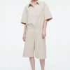 COS LONGLINE DENIM SHORTS-Women Pants