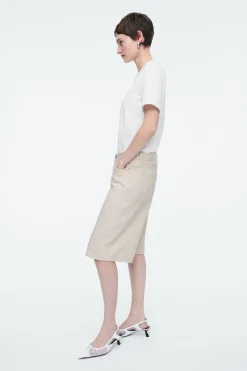 COS LONGLINE DENIM SHORTS-Women Pants