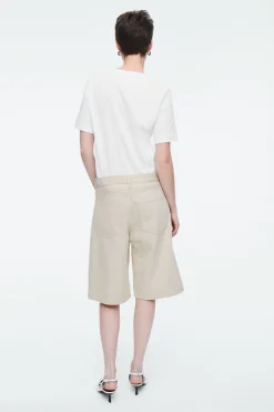 COS LONGLINE DENIM SHORTS-Women Pants