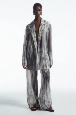 COS LONGLINE SINGLE-BREASTED BLAZER-Women Coats & Jackets