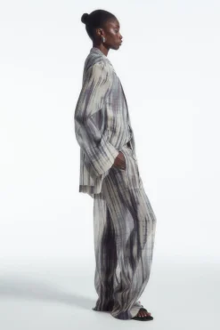 COS LONGLINE SINGLE-BREASTED BLAZER-Women Coats & Jackets