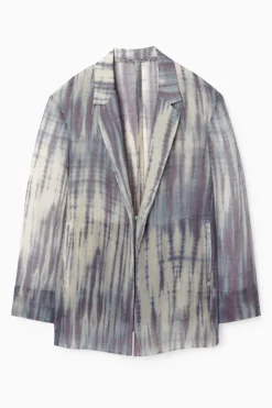 COS LONGLINE SINGLE-BREASTED BLAZER-Women Coats & Jackets