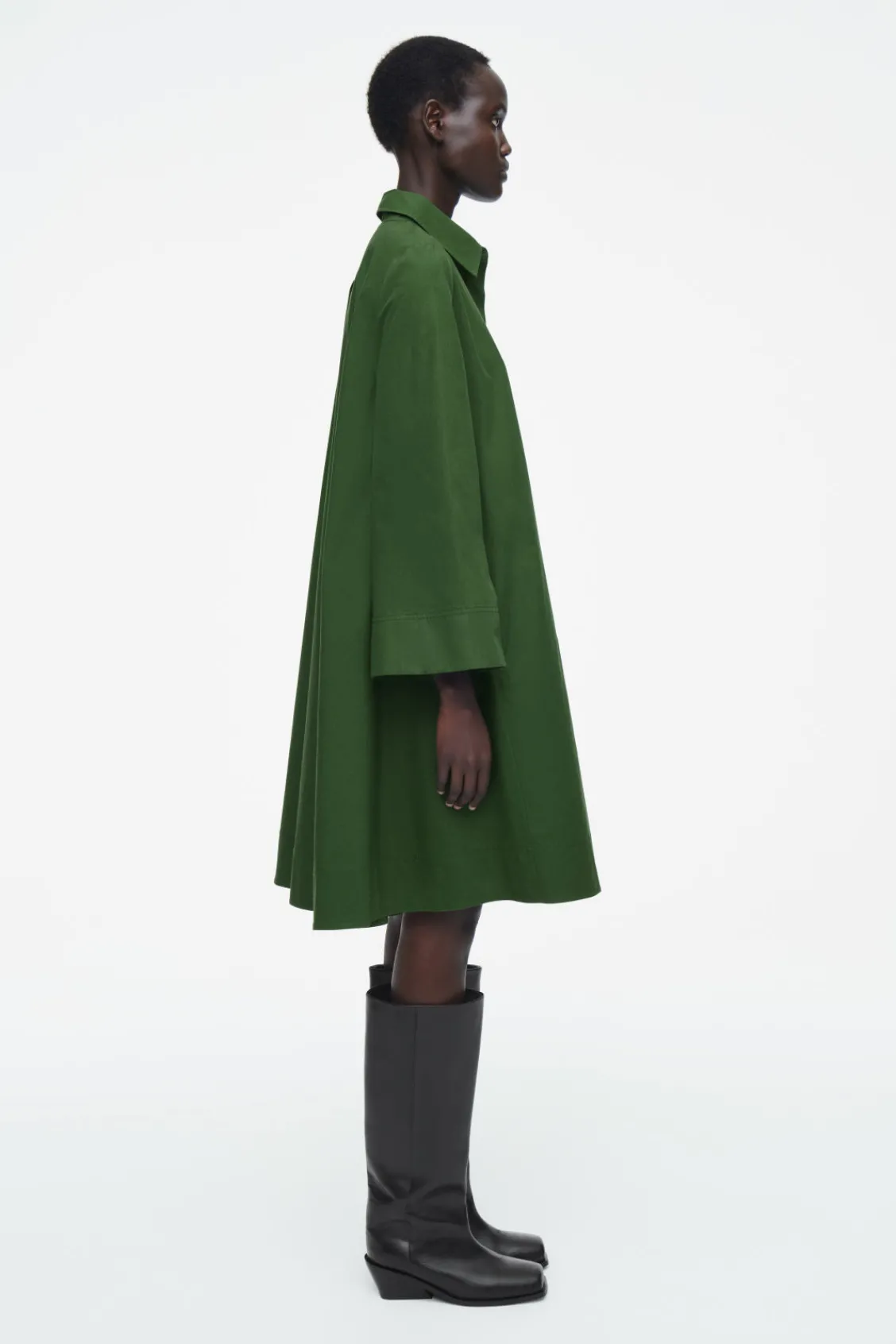 COS LONG-SLEEVED A-LINE SHIRT DRESS-Women Dresses & Jumpsuits