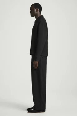 COS LONG-SLEEVED HALF-ZIP POLO SHIRT- Polo Shirts