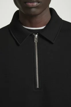 COS LONG-SLEEVED HALF-ZIP POLO SHIRT- Polo Shirts