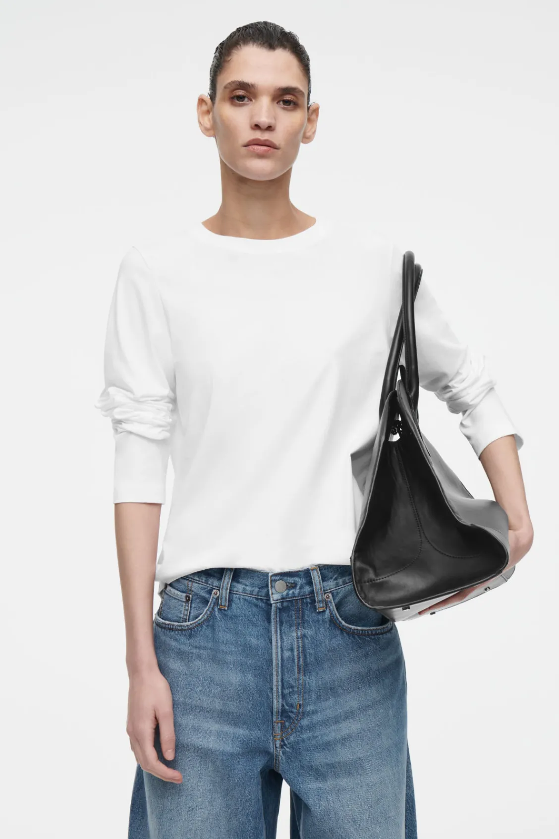 COS 24/7 LONG-SLEEVED T-SHIRT-Women Tops