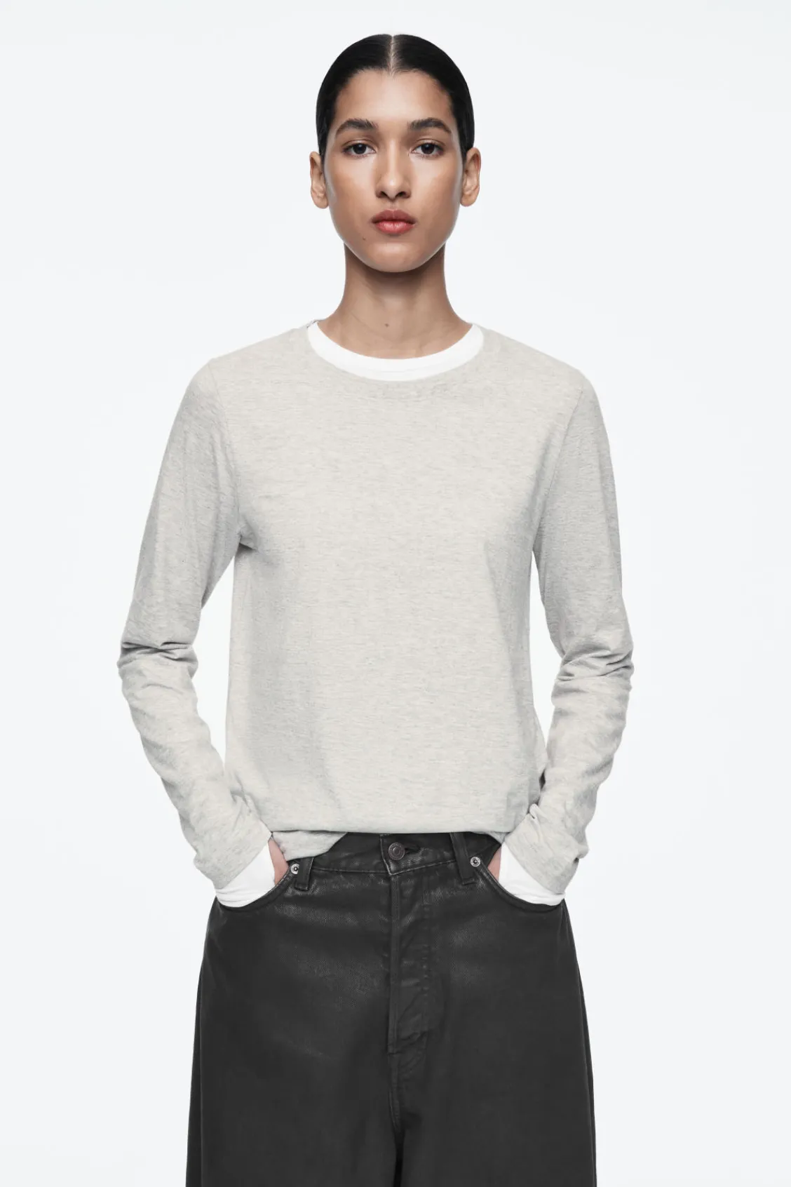 COS 24/7 LONG-SLEEVED T-SHIRT-Women Tops
