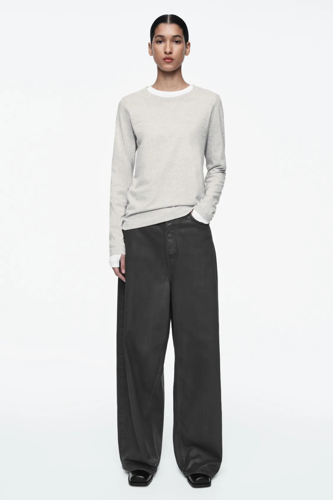 COS 24/7 LONG-SLEEVED T-SHIRT-Women Tops