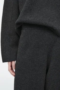 COS MERINO WOOL BARREL-LEG TROUSERS-Women Pants | Sweaters & Cardigans
